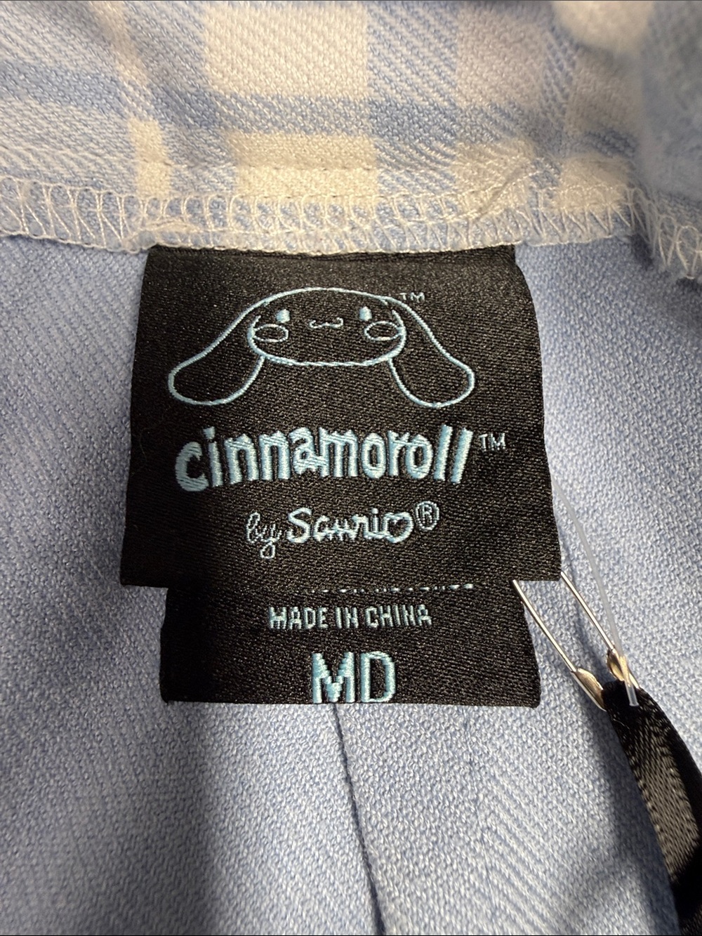 Cinnamonroll Light Blue Plaid Pleated Skirt - Picture 2 of 8